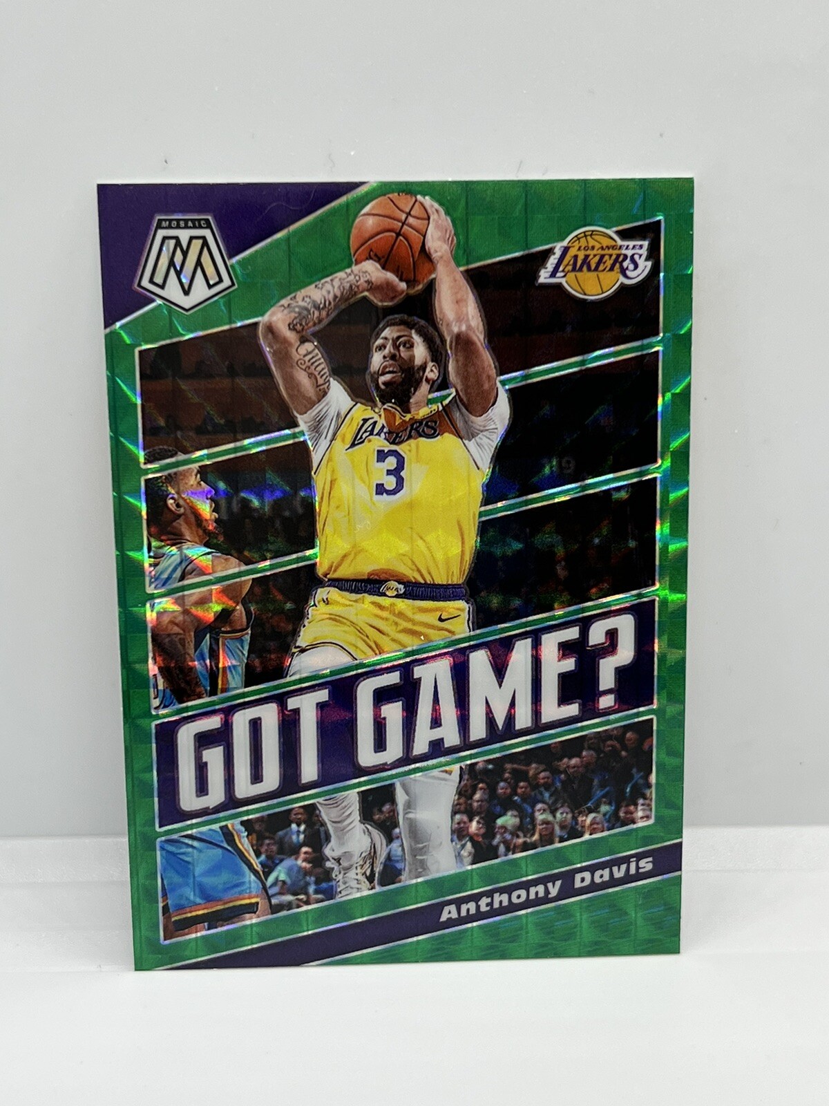 2019-20 Mosaic Basketball Anthony Davis Got Game GREEN SP 6 Panini Lakers Insert