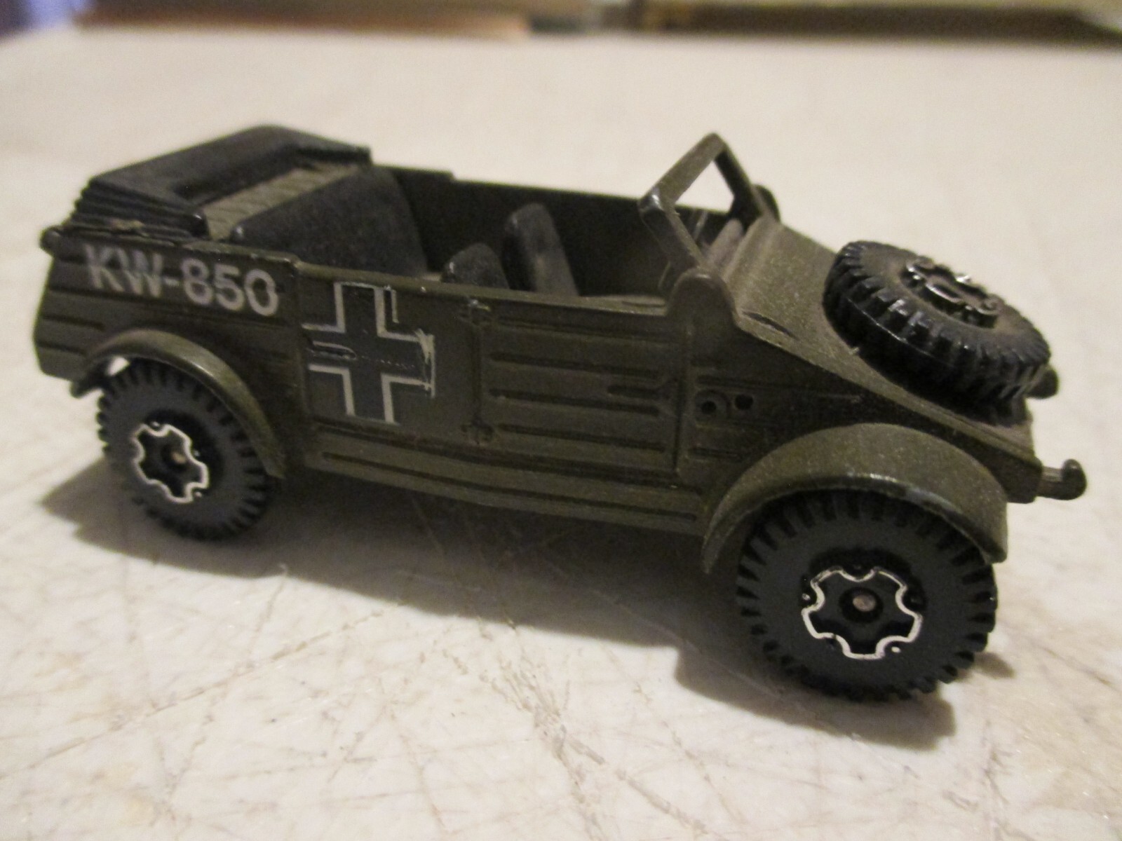 Playart Kubelwagen, Vintage Die Cast Military Car WWII German Army VW