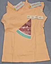 Cat & Jack 3Pack Sparkle Watermelon Youth Girls Tee Shirt Sz 3T
