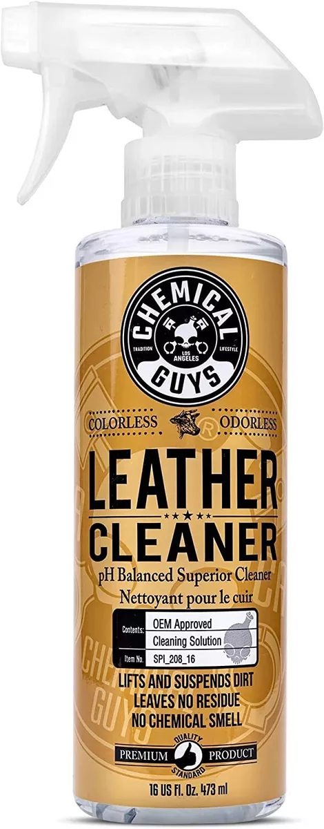 Chemical Guys SPI_208_16 Colorless and Odorless Leather Cleaner for Car  Interior