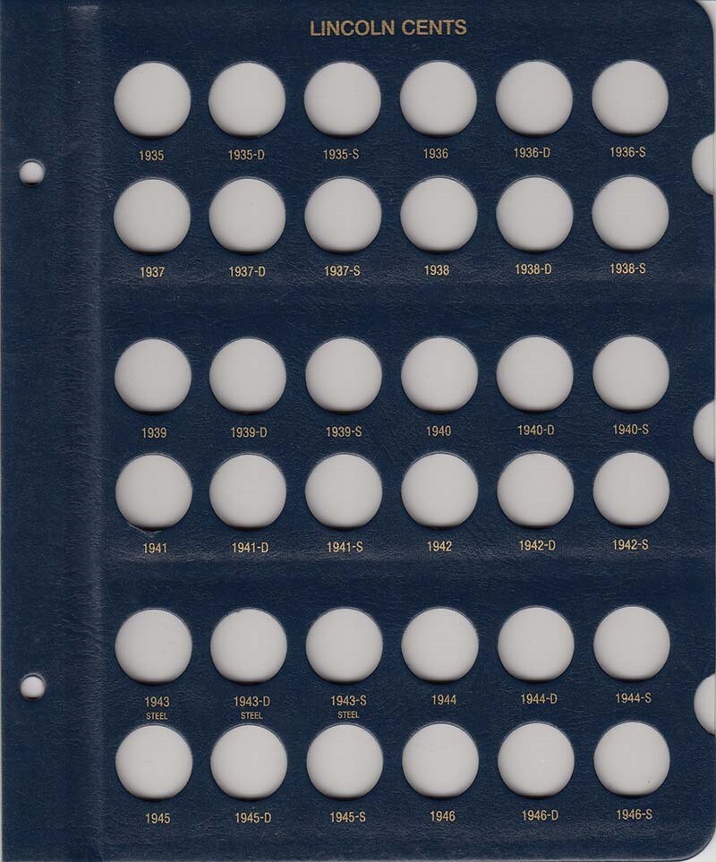 Whitman Coin Album For Collecting US Lincoln Cents 1909 1995 Penny