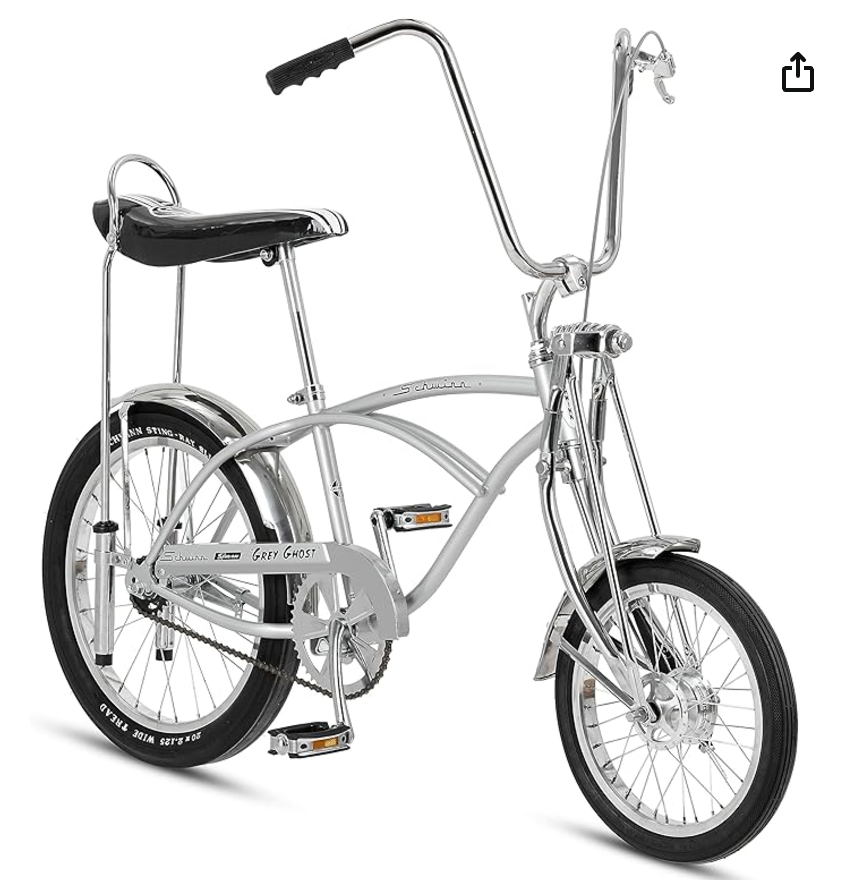 Schwinn Stingray Grey Ghost bicycle, 5 speed, Dual Drum Brake Schwinn Stingray Grey Ghost bicycle, 5 speed, Dual Drum Brake