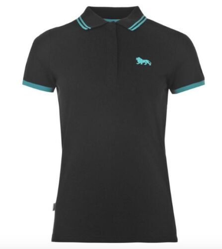Lonsdale London Ladies Polo Shirt Blue,Black,White,Purple all Sizes New - Picture 1 of 5