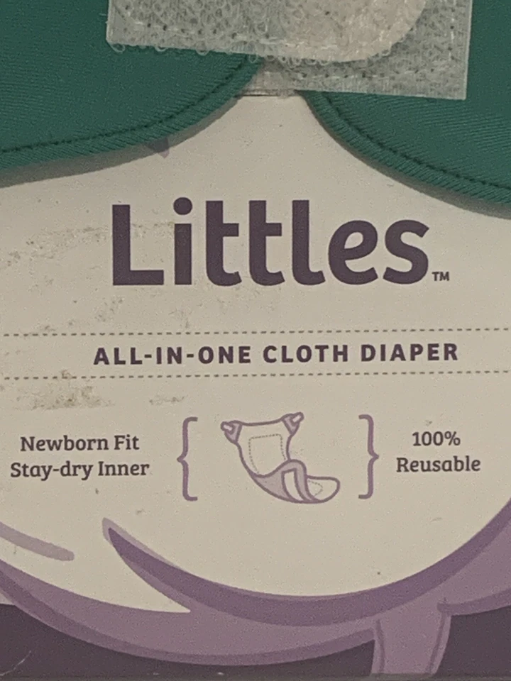 bumgenius LITTLES Cloth Diapers All In One Newborn Fit Stay-Dry Liner Reusable - Image 2 of 3