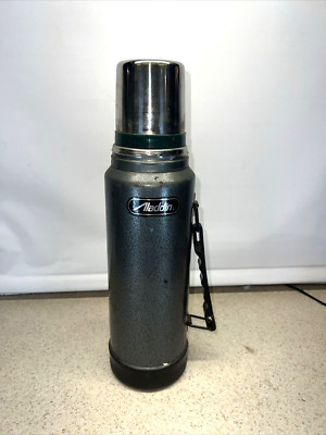 Stanley Aladdin Gray/Black Vacuum Bottle Thermos SB950H 1 Quart