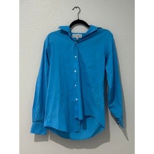 Beverly Hills Polo Club Mens Blue Long Sleeve Button Down Dress Shirt 15 32/33 M