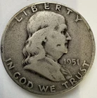 1951-D Franklin Half Dollar Silver
