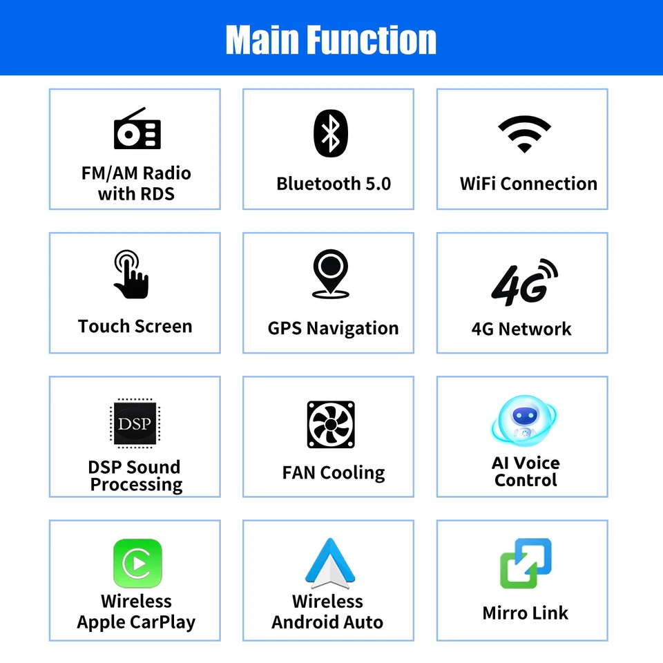 DAB+ Android 14 6+128GB Autoradio Carplay GPS Für VW Golf 5 6 Touran Tiguan Polo - Bild 3 von 4