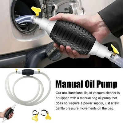 Siphon Hand Pump Portable Manual Car Fuel Transfer Pump for Gas Gasoline Petrol