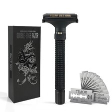 Full Brass Adjustable Safety Razor for Men  Butterfly Open  Long Handle ...