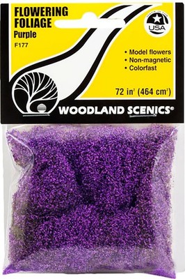 Woodland Scenics Model Railroad Landscape Flowering Foliage Purple