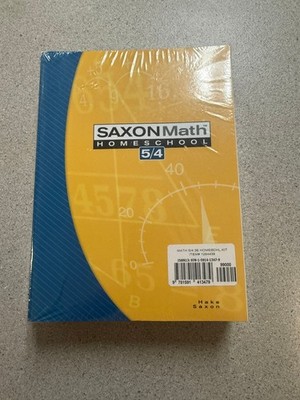 SAXON MATH 54 3 ED. HOMESCHOOL HOME STUDY KIT NEW GRADE 4 5/4 NEW Sealed