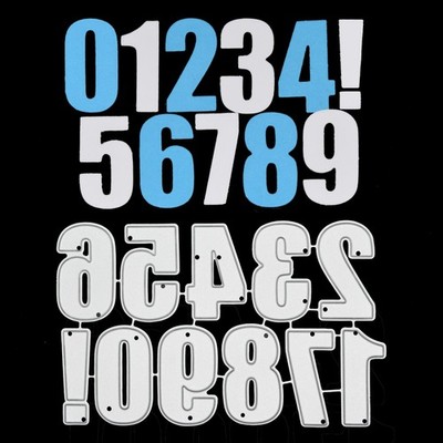 Classic Number Metall Schneideisen 0-9 Set mit! Geburtstag Alter Karten basteln E5