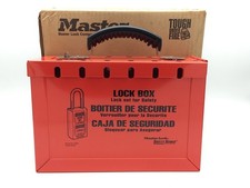 MASTER LOCK 498A Portable Group Lock Out Box 0498-05000 Excluding Locks