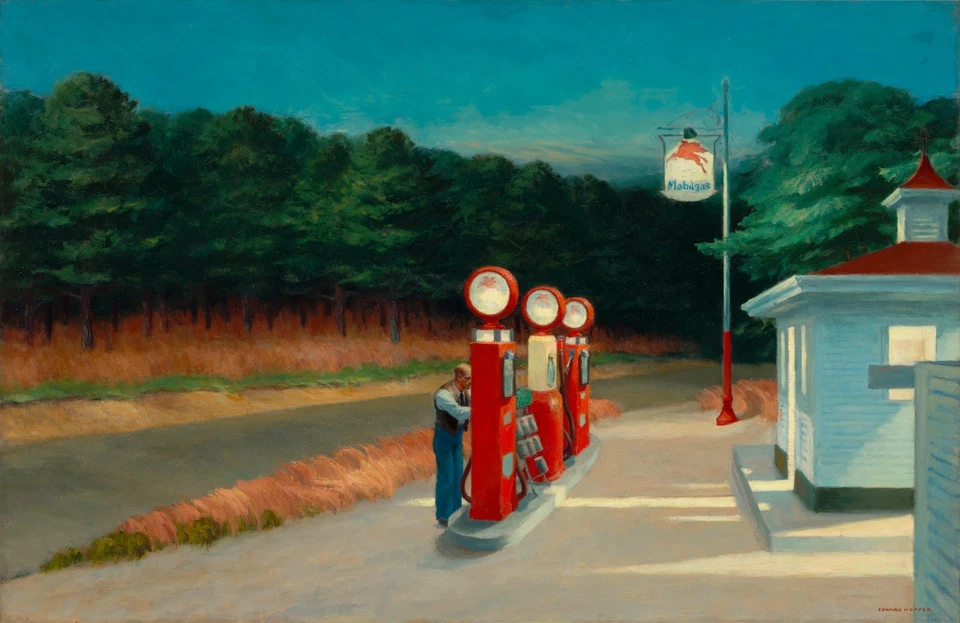 Edward Hopper: Gas 22x30 Archival Quality Fine Art Print