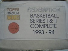 1993-94 Stadium Club Basketball NBA Finals Redemption Set Series 1 & 2 
