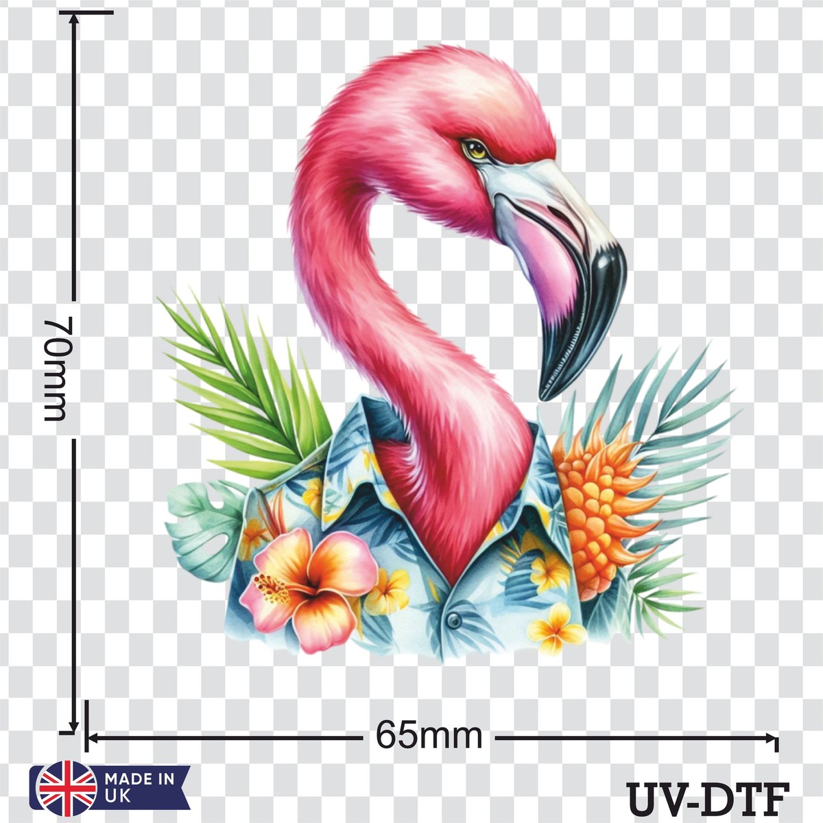 Out Of The Blue Flamingo-Lichterkette – 1,65 M Mit 10 LEDs, Pink, Batteriebetrieben