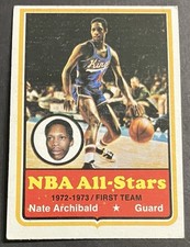 1973-74 Topps Nate Archibald #1 KC-Omaha Kings Basketball Card