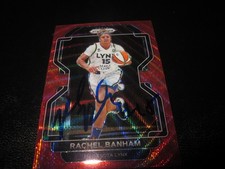 RACHEL BANHAM SIGNED AUTO 2022 PANINI PRIZM HYPER RED CARD WNBA # 112 SP