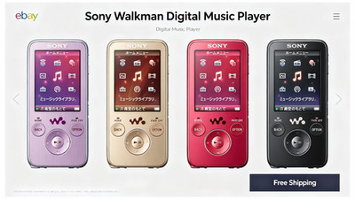 Sony Walkman NW-S736F 4GB Digital Audio Player MP3 English Menu Multiple Colors