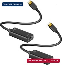 4K Mini Displayport to HDMI Adapter 2 Pack, 4K 30Hz Mini DP to HDMI Adapter, ...