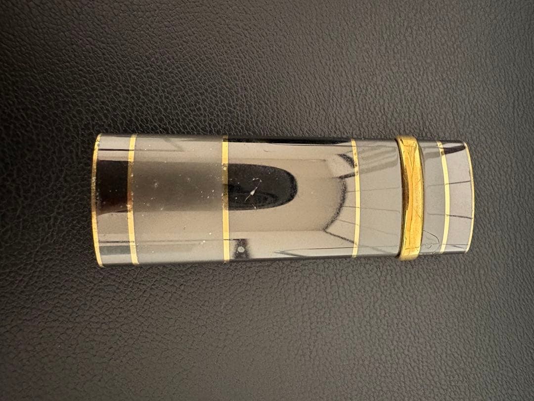 Yves Saint Laurent Lighter Black Gold Stripe Used thumbnail 3