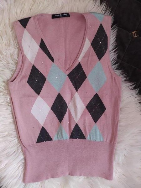Women Betty Barclay Vest Pink Cashmere 32 / XXS /