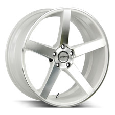 Strada Wheels Perfetto 22x8.5 5x4.5 40mm Gloss Whitemachined S35251440wm
