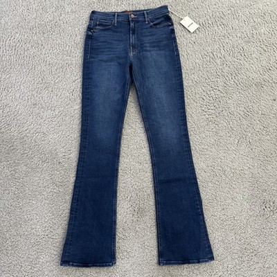 Mother High Waist Runaway Jeans Sz 31 Start Your Engines Skinny Flare NWT $268