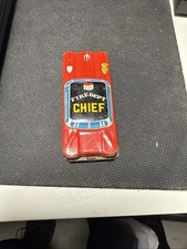 Vintage 3.25  Tin Litho Fire DEPT Chief Toy Car FD Made In Japan