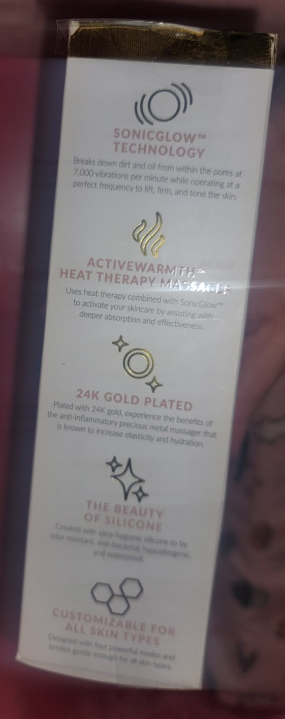 PMD CLEAN PRO GOLD SMART FACIAL CLEANSING DEVICE 24K GOLD PLATED  4002-ROSEG-NEW