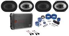 Rockville 6x8" Speaker Replacement Kit 4-Ch Amp For 05-07 Ford F-250/350/450/550