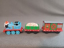 Lot of 3 Take Along N Play Diecast Thomas Train with Christmas Cars
