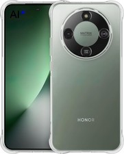 Case For Honor Magic 8 Lite, Clear Silicone Gel Phone Cover + Screen Protector