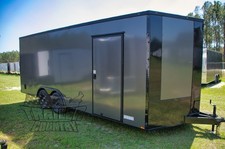 NEW 2027 8.5X24 V NOSE ENCLOSED - BLACK OUT PACKAGE