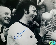 Franz Beckenbauer signed Germany 1974 World Cup image D 10x8 photo RACC ACG CERT