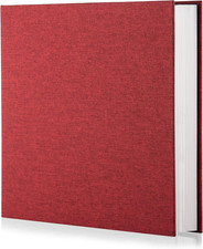 Red Photo Album Self Adhesive Scrapbook Album for 4 6 Photos/Pictures DIY Linen