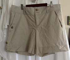 Khaki Shorts Size 14 GAP With Button Roll up Cuff NWT