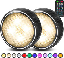 LED Puck Lights with Remote Control, Battery Operated Wireless Closet Lights, un