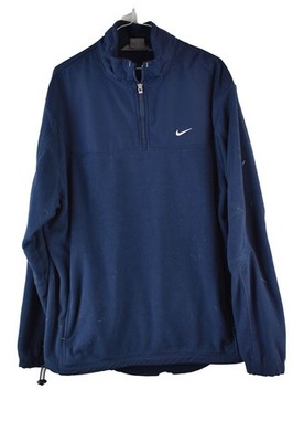 NIKE Fleecepullover blau Gr. M Herren 1/4 Zip Pullover Freizeit Outdoor Oberbekleidung