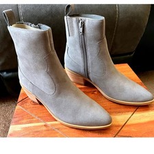 Lisa Vicky Steady-V Stone Split Suede Ankle B...