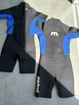 Mistral Neopren-Shorty Kurzarm 2,5/3mm Größe 8 u. 10 in Schwarz/Blau