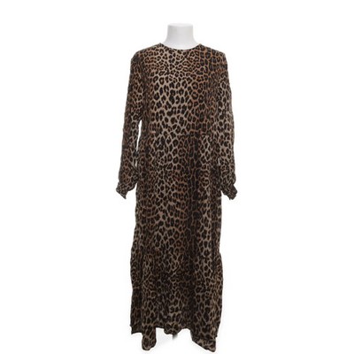 H&M, Maxikleid, Größe: M, Beige/Mehrfarbig, Viskose, Leopard, Damen #4zd