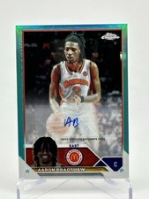 2023 Topps Chrome McDonald American AARON BRADSHAW Aqua Refractor Auto /99 RC