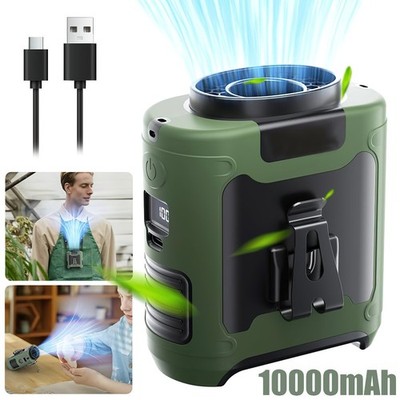 10000mAh MINI TISCHVENTILATOR MIT BATTERIE TISCH LÜFTER VENTILATOR MINI FAN