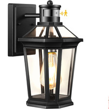 VIANIS V81091K Motion Sensor Outdoor Lighting, Black