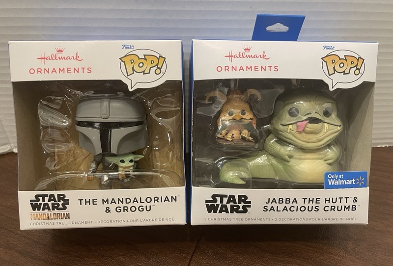 HALLMARK FUNKO POP STAR WARS JABBA THE HUTT MANDALORIAN ORNAMENT YODA GROGU JEDI