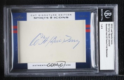 2012 Leaf Sports Icons Cut Signatures 1/6 Bill Terry Buck Leonard Auto HOF uk2
