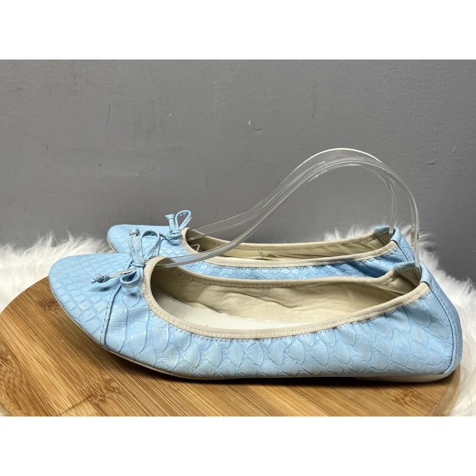 Rialto Sunnyside туфли женщин размер 11 синий текстурированный бант скольжения на - Изображение 3 из 4