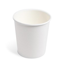 Papierbecher Feinkostbecher Eisbecher rund weiß 750 ml Ø 11,5 cm 